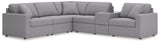 Furniture City Biloxi - Ashley Furniture - Modmax Sectional - RAF 6-Piece Sectional / Granite - 92104S7