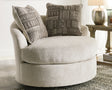 Furniture City Biloxi - Ashley Furniture - Soletren Living Room - Oversized Accent Ottoman / Ash - 9510308
