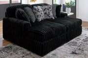 Furniture City Biloxi - Ashley Furniture - Midnight-Madness Sectional - RAF Super Chaise / Onyx - 98103S8