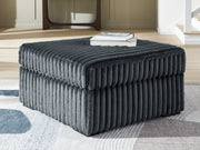 Furniture City Biloxi - Ashley Furniture - Midnight-Madness Living Room - Oversized Accent Ottoman / Gunmetal - 9810508