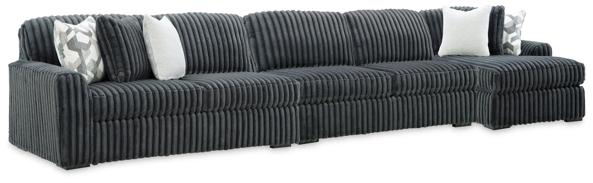 Furniture City Biloxi - Ashley Furniture - Midnight-Madness 3-Piece Sectional with Chaise - 3-Piece Sectional with Chaise - 98105S28