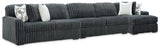 Furniture City Biloxi - Ashley Furniture - Midnight-Madness 3-Piece Sectional with Chaise - 3-Piece Sectional with Chaise - 98105S28
