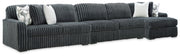 Furniture City Biloxi - Ashley Furniture - Midnight-Madness 3-Piece Sectional with Chaise - 3-Piece Sectional with Chaise - 98105S28