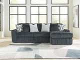 Furniture City Biloxi - Ashley Furniture - Midnight-Madness Sectional - LAF 2-Piece Sectional Sofa Chaise / Gunmetal - 98105S3