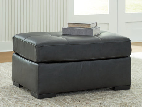 Furniture City Biloxi - Ashley Furniture - Brindley Pier Living Room - Oversized Accent Ottoman / Fog - 9950308