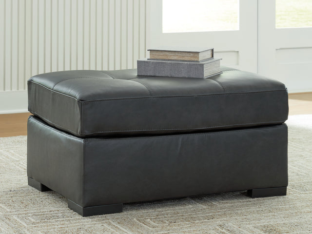 Furniture City Biloxi - Ashley Furniture - Brindley Pier Living Room - Oversized Accent Ottoman / Fog - 9950308