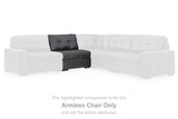 Furniture City Biloxi - Ashley Furniture - Brindley Pier Sectional - Armless Chair / Fog - 9950346