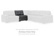 Furniture City Biloxi - Ashley Furniture - Brindley Pier Sectional - Armless Chair / Fog - 9950346