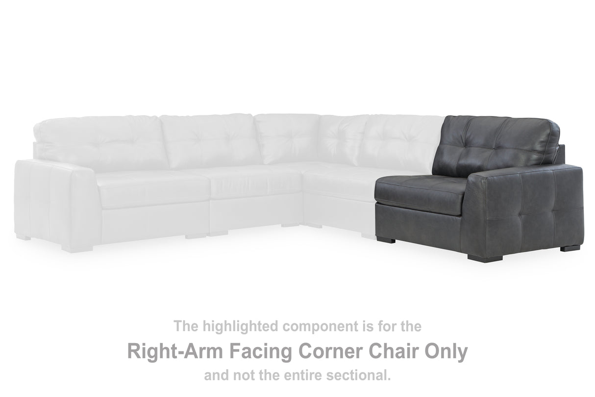 Furniture City Biloxi - Ashley Furniture - Brindley Pier Sectional - RAF Corner Chair / Fog - 9950365