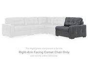 Furniture City Biloxi - Ashley Furniture - Brindley Pier Sectional - RAF Corner Chair / Fog - 9950365