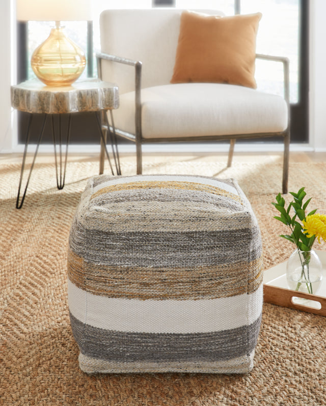 Furniture City Biloxi - Ashley Furniture - Josalind Pouf - Pouf / Multi - A1000935
