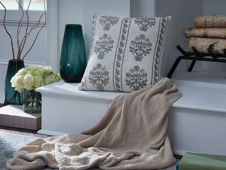 Furniture City Biloxi - Ashley Furniture - Paulmour Pillows - Pillow (4/CS) / Ivory/Green/Brown - A1001105