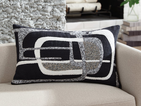 Furniture City Biloxi - Ashley Furniture - Gavrileigh Pillows - Pillow (4/CS) / Black/Gray/Ivory - A1001113