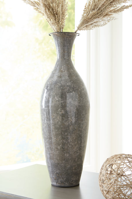 Furniture City Biloxi - Ashley Furniture - Brockwich Vase - Vase / Antique Gray - A2000589