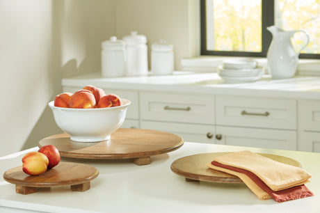 Furniture City Biloxi - Ashley Furniture - Kaidler Tray Set (Set of 3) - Tray Set (3/CN) / Brown - A2000614
