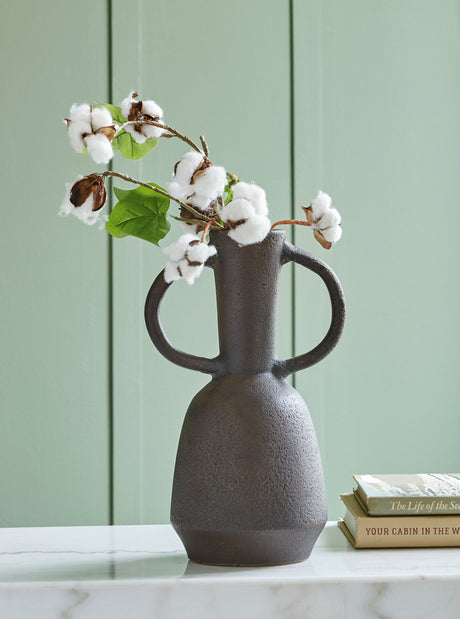 Furniture City Biloxi - Ashley Furniture - Aadeen Vase - Vase / Distressed Brown - A2000673