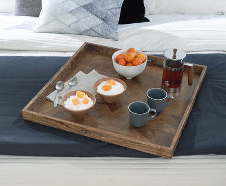 Furniture City Biloxi - Ashley Furniture - Heddford Tray - Tray / Brown - A2000722