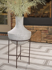 Furniture City Biloxi - Ashley Furniture - Estonbank Vase - Vase Set / Distressed Cream - A2000747A1