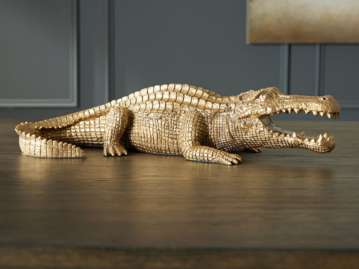 Furniture City Biloxi - Ashley Furniture - Lauretman Sculpture - Sculpture / Antique Gold Finish - A2000765