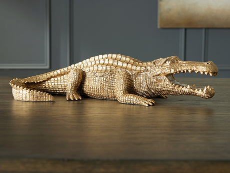 Furniture City Biloxi - Ashley Furniture - Lauretman Sculpture - Sculpture / Antique Gold Finish - A2000765