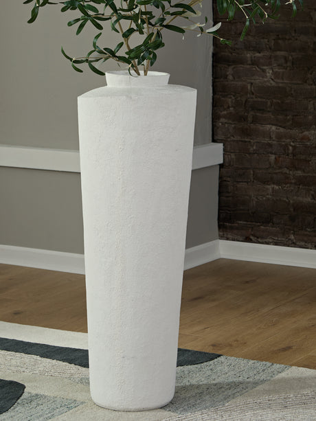 Furniture City Biloxi - Ashley Furniture - Flurinworth Vase - Vase / Cream - A2000769