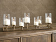 Furniture City Biloxi - Ashley Furniture - Wallmond Candle Holder - Candle Holder / Antique Brass Finish - A2000820