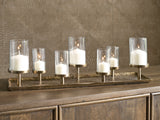 Furniture City Biloxi - Ashley Furniture - Wallmond Candle Holder - Candle Holder / Antique Brass Finish - A2000820