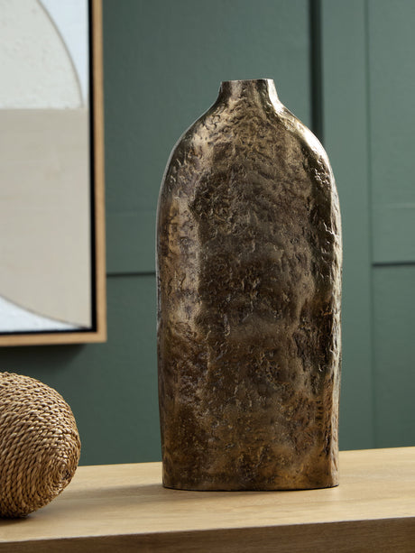 Furniture City Biloxi - Ashley Furniture - Wallmond Vase - Vase / Antique Brass Finish - A2000822