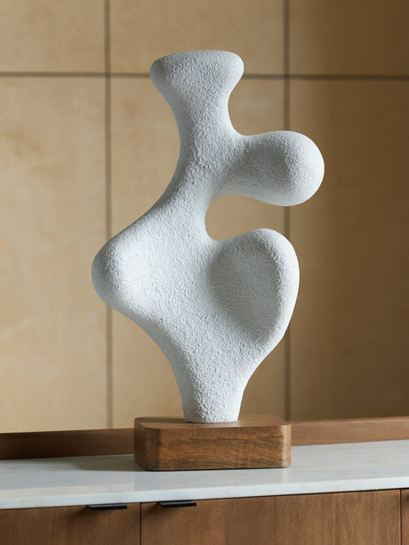 Furniture City Biloxi - Ashley Furniture - Lavarsen Sculpture - Sculpture / White/Brown - A2000840