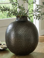 Furniture City Biloxi - Ashley Furniture - Woody Vase - Vase / Pewter/Gold Finish - A2000845