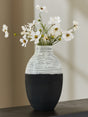 Furniture City Biloxi - Ashley Furniture - Girtha Vase - Vase / Antique White/Black - A2000876