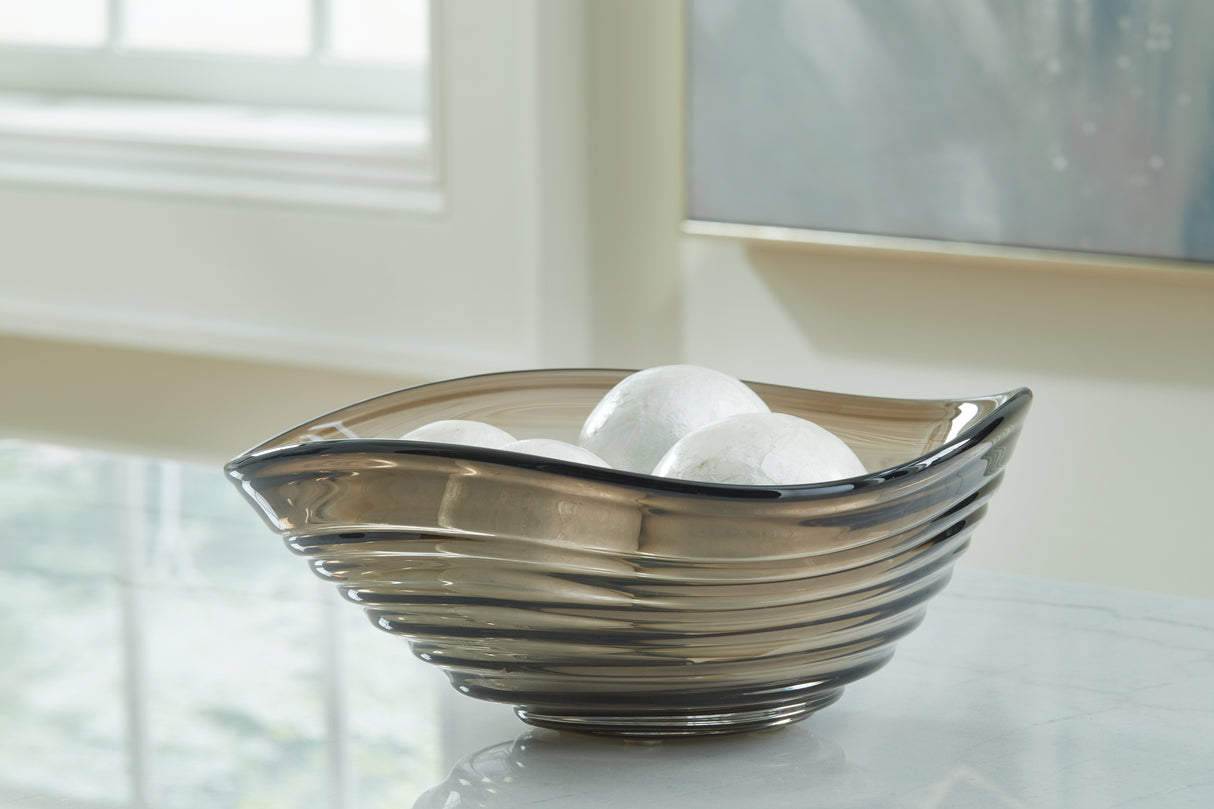 Furniture City Biloxi - Ashley Furniture - Solariston Bowl - Bowl / Gray/Brown - A2900016