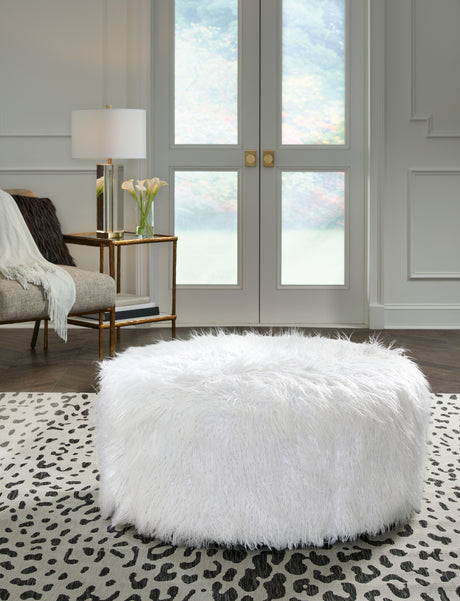 Furniture City Biloxi - Ashley Furniture - Galice Living Room - Oversized Accent Ottoman / Light Gray - A3000333