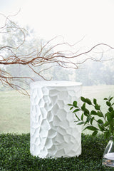 Furniture City Biloxi - Ashley Furniture - Jungrove Stool - Stool / White - A3000633