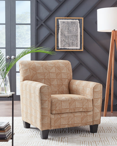 Furniture City Biloxi - Ashley Furniture - Hayesdale Accent Chair - Accent Chair / Black/Cream - A3000658