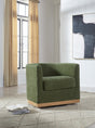 Furniture City Biloxi - Ashley Furniture - Jersonlow Swivel Accent Chair - Swivel Accent Chair / Forest Green - A3000696