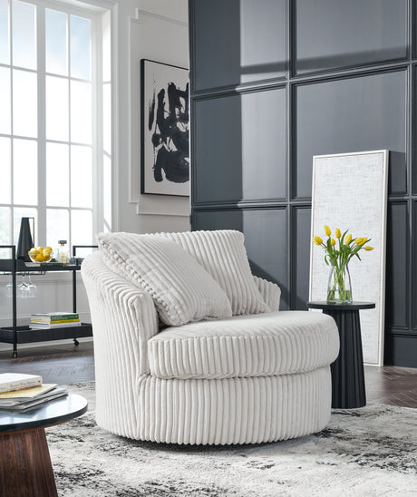 Furniture City Biloxi - Ashley Furniture - Gramwell Swivel Accent Chair - Swivel Accent Chair / Onyx - A3000725