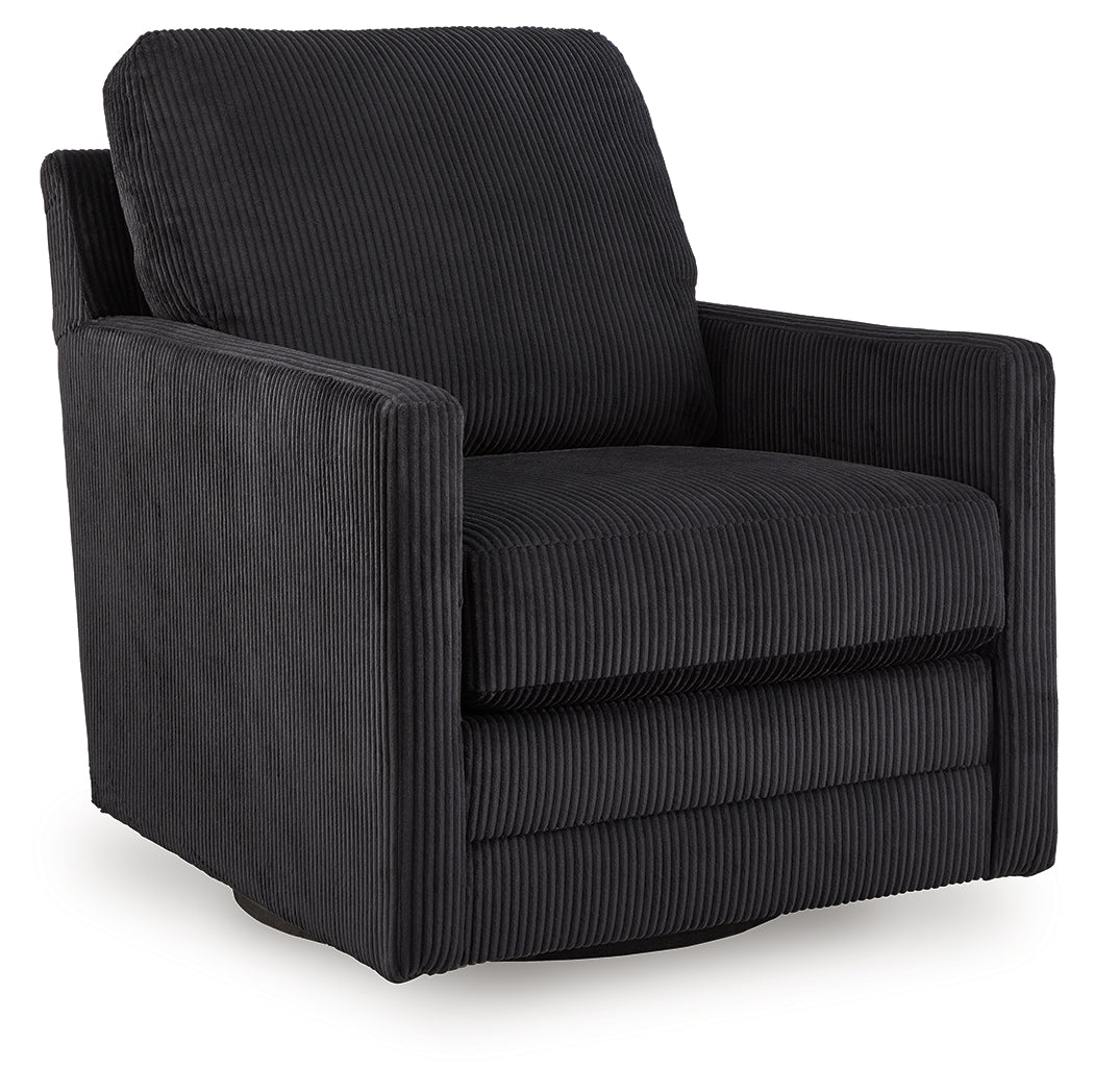 Furniture City Biloxi - Ashley Furniture - Icaman Swivel Accent Chair - Swivel Accent Chair / Sand - A3000728