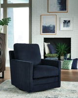 Furniture City Biloxi - Ashley Furniture - Icaman Swivel Accent Chair - Swivel Accent Chair / Navy - A3000727