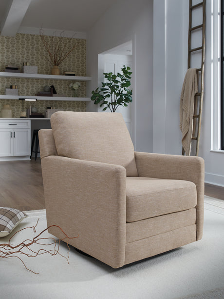Furniture City Biloxi - Ashley Furniture - Freybourne Next-Gen Nuvella Swivel Accent Chair - Swivel Accent Chair / Twill - A3000736