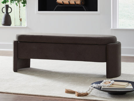 Furniture City Biloxi - Ashley Furniture - Vavuniya Storage Bench - Storage Bench / Brown / 56"W x 19"D x 19"H - A3000750