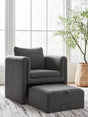 Furniture City Biloxi - Ashley Furniture - Vreni Accent Chair - Accent Chair / Charcoal/Black - A3000754