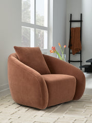 Furniture City Biloxi - Ashley Furniture - Yahya Swivel Accent Chair - Swivel Accent Chair / Sienna - A3000780