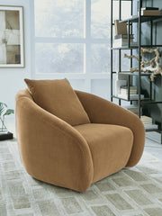 Furniture City Biloxi - Ashley Furniture - Yahya Swivel Accent Chair - Swivel Accent Chair / Camel - A3000781