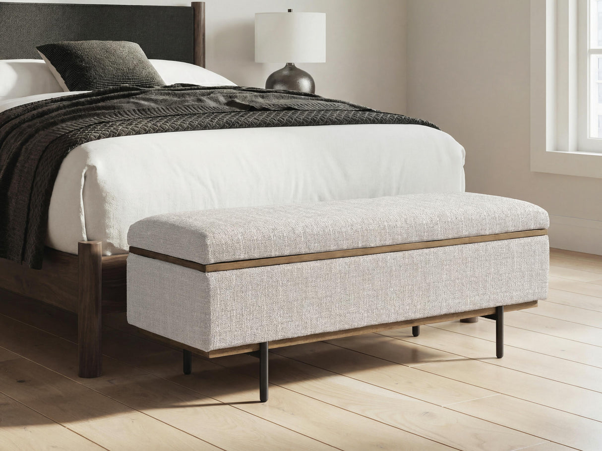 Furniture City Biloxi - Ashley Furniture - Dettaford Next-Gen Nuvella Storage Bench - Storage Bench - A3000848