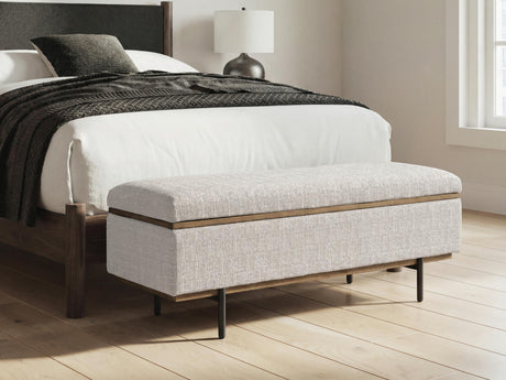 Furniture City Biloxi - Ashley Furniture - Dettaford Next-Gen Nuvella Storage Bench - Storage Bench - A3000848