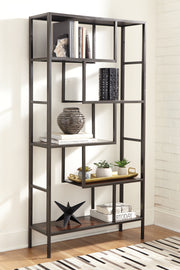 Furniture City Biloxi - Ashley Furniture - Frankwell Bookcase - Bookcase / Brown/Black - A4000021