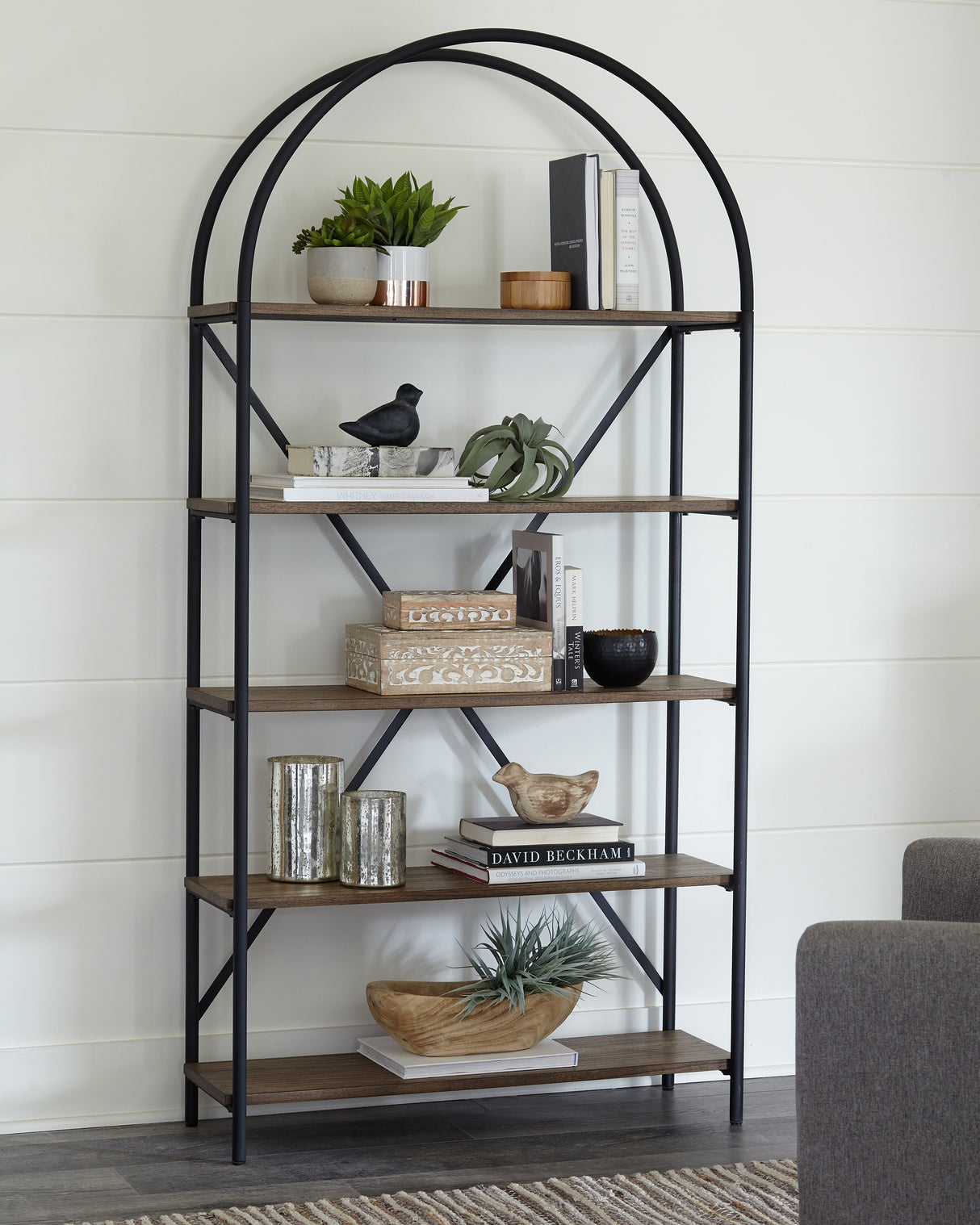 Furniture City Biloxi - Ashley Furniture - Galtbury Bookcase - Bookcase / Brown/Black - A4000325