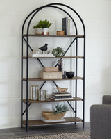 Furniture City Biloxi - Ashley Furniture - Galtbury Bookcase - Bookcase / Brown/Black - A4000325