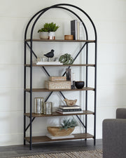 Furniture City Biloxi - Ashley Furniture - Galtbury Bookcase - Bookcase / Brown/Black - A4000325